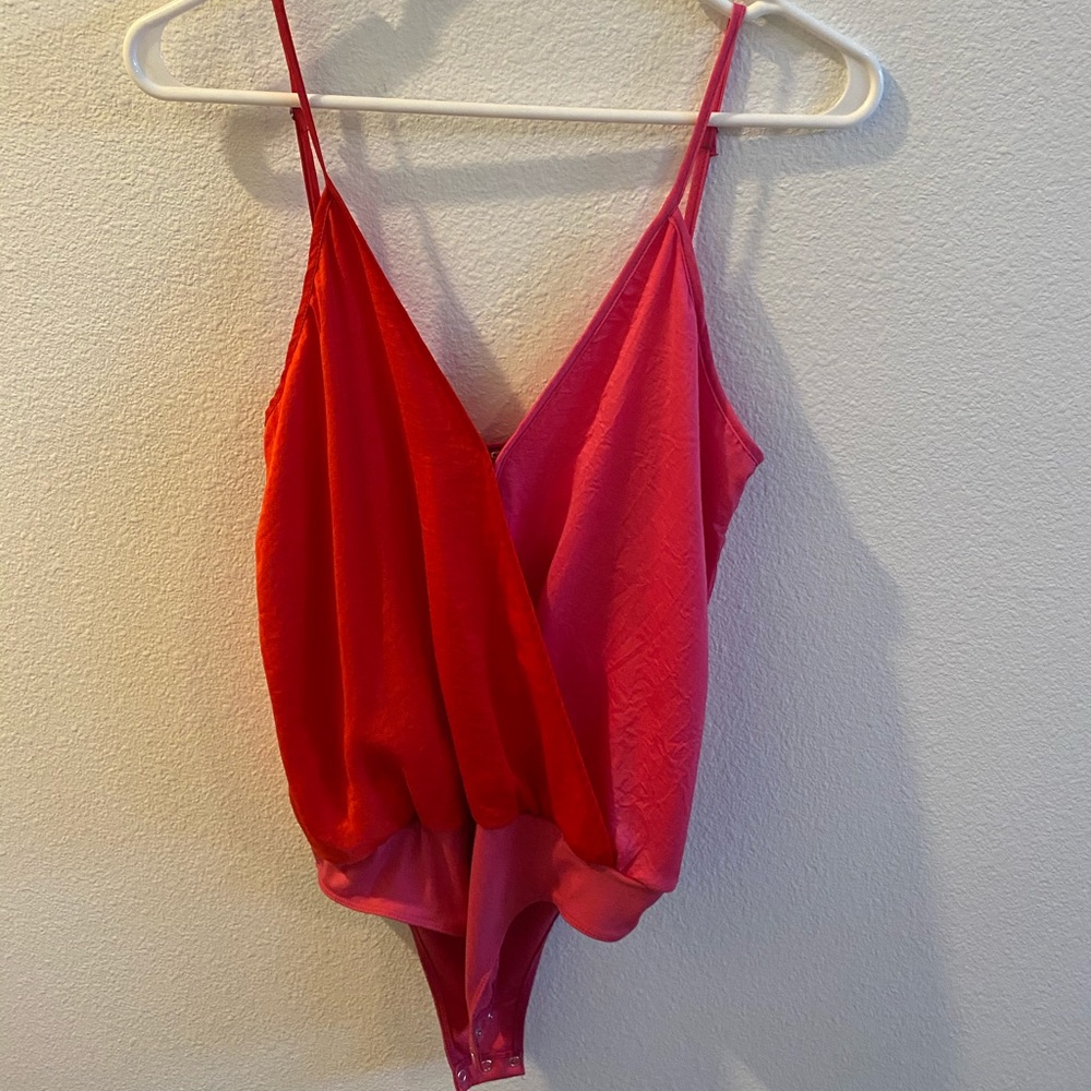 Pink and Red Body suit, NWOT